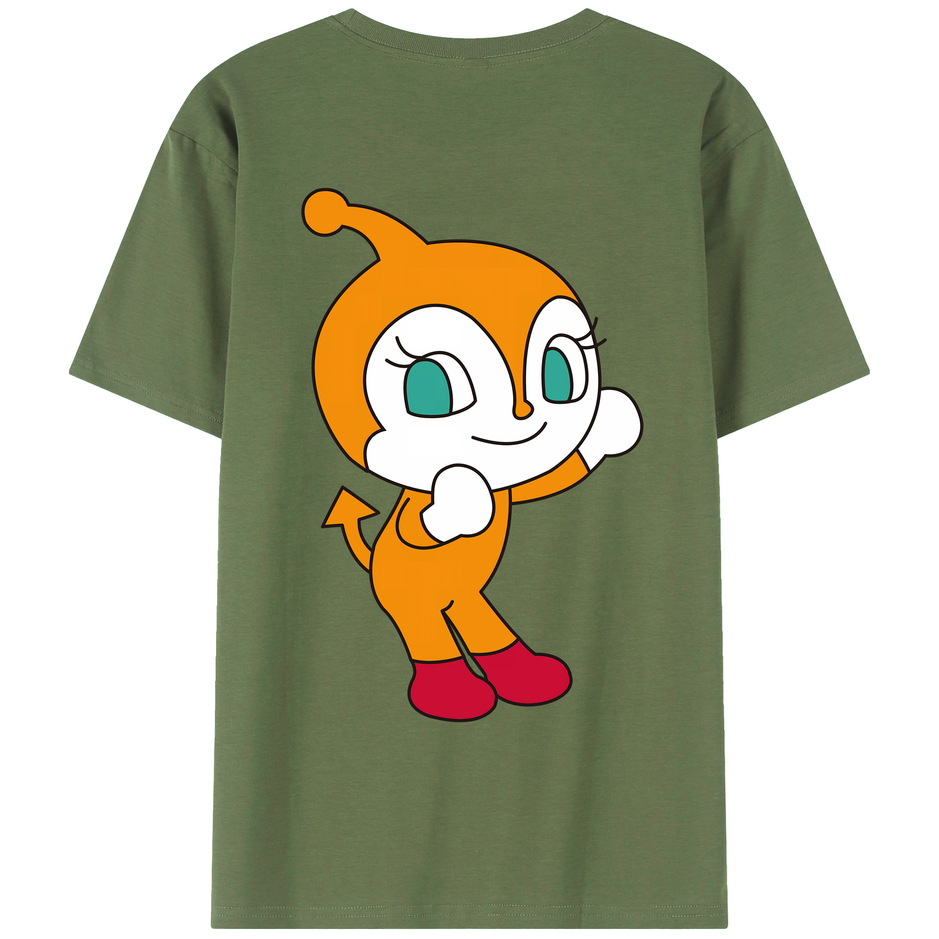 （画像用） アンパンマン Anpanman 綿100％ メンズ半袖Tシャツ（バックプリント） 通気性